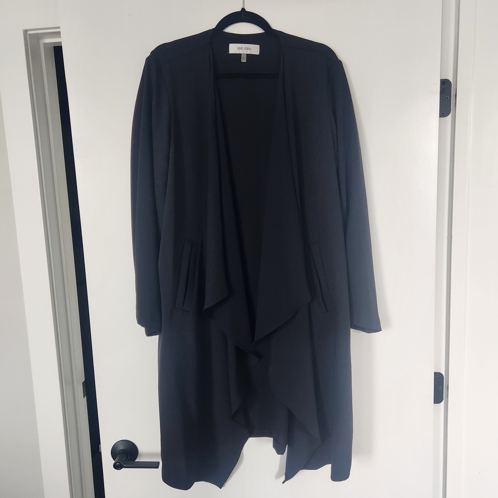 Jones Studio Black Open Front Jacket